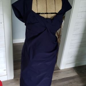 Stop Staring navy vintage style dress